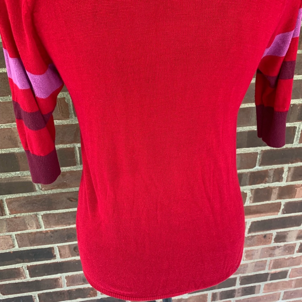 Loleenx red sweater 3/4 sleeve - Picture 6 of 8